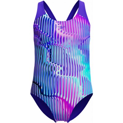 Speedo Splashback Dívčí jednodílné sportovní plavky fialová – Zbozi.Blesk.cz
