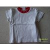 Kojenecké tričko a košilka Lonaris Tričko s krátkým rukávem bíločervené