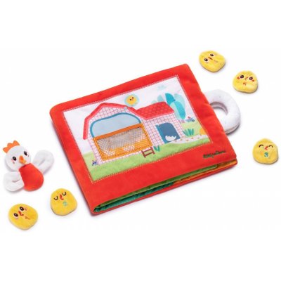 Lilliputiens textilní knížka slepička Paulette hledá kuřátka – Zboží Dáma