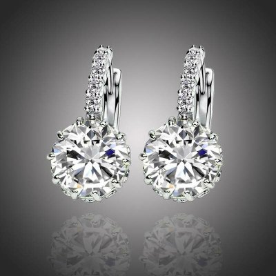 Sisi Jewelry náušnice Swarovski Elements Bernadette E1108-ET-403A Bílá/čirá – Hledejceny.cz