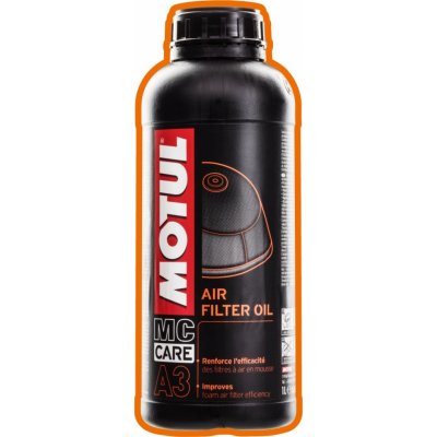 MOTUL A3 AIR FILTER OIL MC CARE 1L (olej pro vzduchové filtry) – Hledejceny.cz