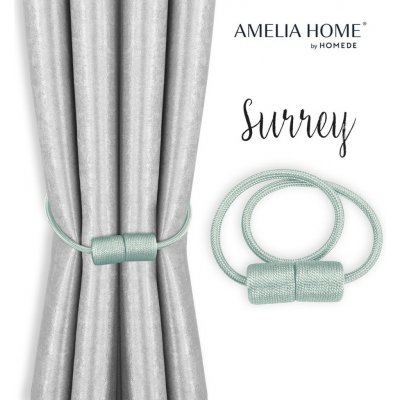 Záclony - doplňky SURREY barva světle modrá ameliahome – Hledejceny.cz
