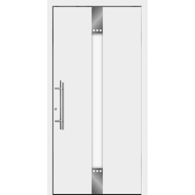 Splendoor Hliníkové vchodové dveře Moderno M440/B, bílé, 110 L – Hledejceny.cz