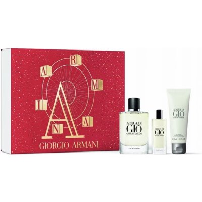 Armani Acqua di Gio Man Eau de Parfum EDP 40 ml + sprchový gel 75 ml + EDP 15 ml dárková sada – Zboží Mobilmania