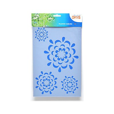 Plastová šablona 20x30cm květy 1 – Zboží Dáma