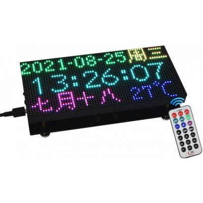 Digitální RGB 64×32 přesných RTC hodin pro Raspberry Pi Pico – Sleviste.cz