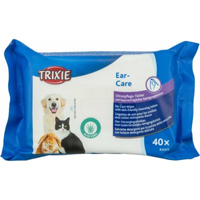 Trixie Ear Care vlhčené ušní ubrousky s Aloe Vera 40 ks – Sleviste.cz