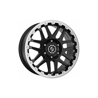ETABETA COMBAT CV 9x20 6x139,7 ET28 black matt lip + cap polished – Sleviste.cz