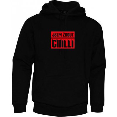 CHILLIMAT mikina Jsem Žrout Chilli černá – Sleviste.cz