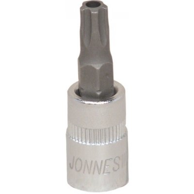 Zástrčné hlavice Torx s otvorem, 1/4", 5hranné, velikosti TS10-TS30 - JONNESWAY Profil: Torx, Velikost čtyřhranu: 1/4", Velikost: TS20