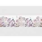 AG Design WB-8481 Samolepící bordura Fialový Akvarelový Květ, rozměry 5 m x 13,8 cm – Zboží Dáma