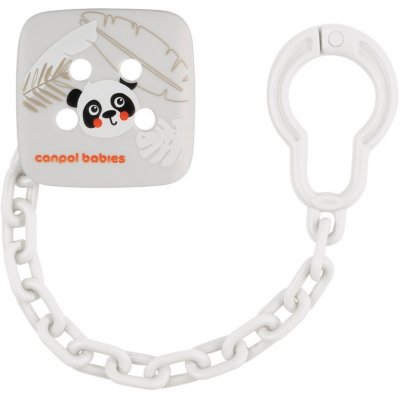 Canpol babies řetízek na dudlík BabiesBoo Panda white – Sleviste.cz