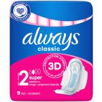 Always Classic Wings Maxi hygienické vložky 9 ks – Sleviste.cz