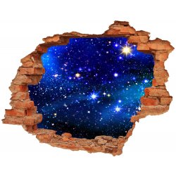 Wallmuralia Foto fotografie díra na zeď Hvězdné nebe, rozměry 90x70 cm