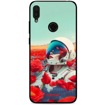 Pouzdro Mobiwear Glossy Huawei Y6 2019 / Honor 8A - G001G Astronautka v květech – Zboží Mobilmania