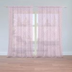 Sablio Záclony Růžové spirály: 2ks 150x250cm – Zboží Mobilmania