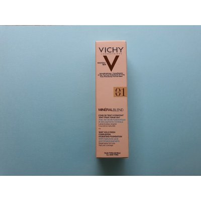 Vichy Minéral blend Rozjasňující hydratační make-up 01 Clay 30 ml – Zbozi.Blesk.cz