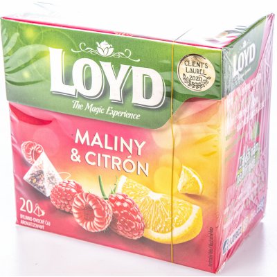 Loyd čaj malina citron pyramidový 20 x 2 g – Zbozi.Blesk.cz