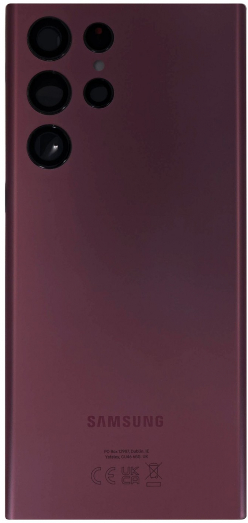 Kryt Samsung Galaxy S22 Ultra zadní burgundy