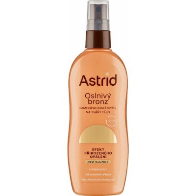 Astrid Oslnivý bronz samoopalovací sprej na tvář i tělo 150 ml – Zboží Dáma