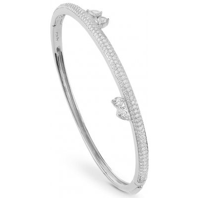 Guess Stříbrný pevný náramek se zirkony Nuances JSBB04511JWRH 5,5 cm – Zboží Mobilmania