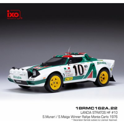 IXO Lancia Stratos HF Rallye Monte Carlo 1976 10 Munari Maiga 1:18 – Sleviste.cz