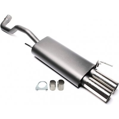 TA Technix sportovní výfuk VW Polo 6N/6N2 94-01, 2x 76 mm rovná nerezová koncovka s pertlem – Hledejceny.cz