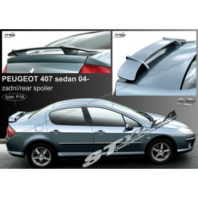Peugeot 407 sedan Stylla spoiler zadního víka – Zboží Mobilmania