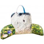 Bellatex Polštář opěrka na čtení zelená šedá 50x100 – Zbozi.Blesk.cz