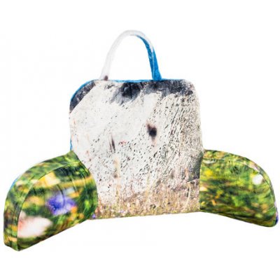 Bellatex Polštář opěrka na čtení zelená šedá 50x100 – Zbozi.Blesk.cz