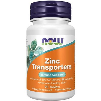 Now Foods Zinc Transporters 22mg 90 tablet – Hledejceny.cz
