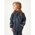 unuo Dětská nepromokavá bunda s fleecem Tm. Modročerná – Zboží Dáma