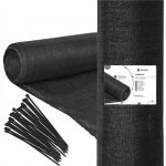 Springos stínící tkanina 90% 1,5 x 50 m černá SN0023 – Zboží Dáma