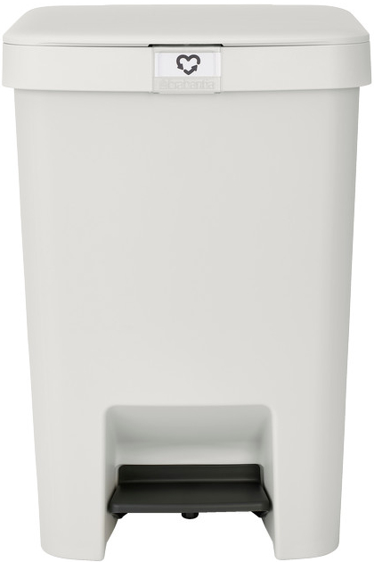 Brabantia StepUp 25 L – kompaktní pedálový koš, světle šedá 800405