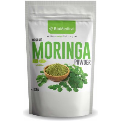 BioMedical Organic Moringa Powder 200 g – Hledejceny.cz