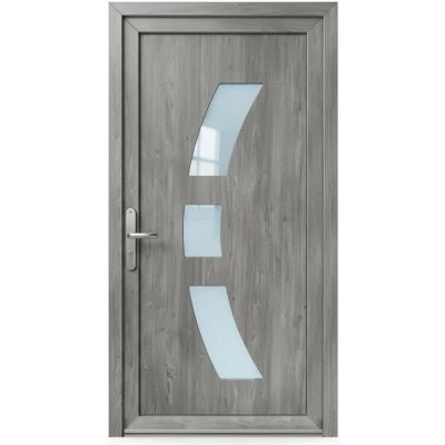 OknaDvereNaMiru.cz Vchodové dveře STYL 106 ořech 110 x 220 cm – Hledejceny.cz