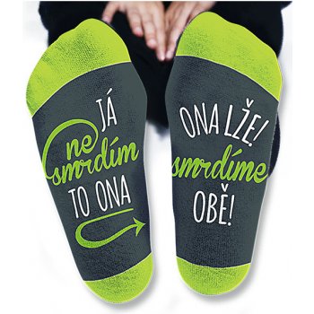 Nekupto Rodinné dárky s humorem ponožky Já nesmrdím 012 od 229 Kč -  Heureka.cz