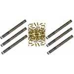 Konfety 40cm ZLATÉ METALICKÉ 6 ks PARTYKONF – Sleviste.cz