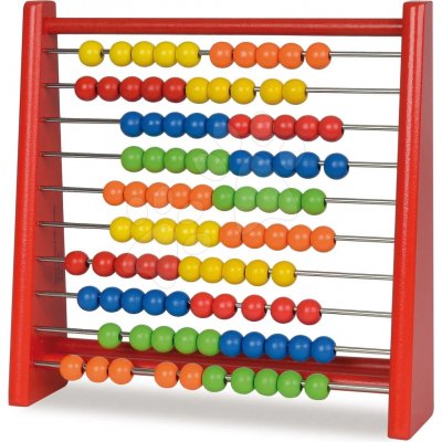 Eichhorn Počítadlo Abacus 100 barevných kuliček – Sleviste.cz