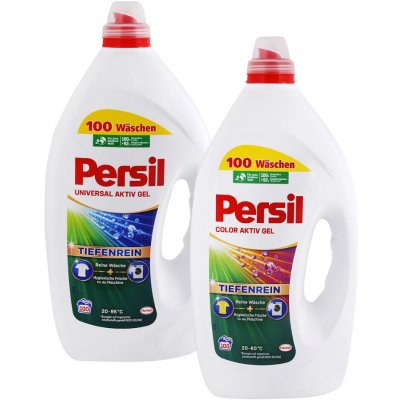 Persil Aktiv Color gel + univerzální gel na praní 2 x 100 PD – Zboží Mobilmania