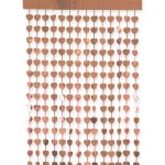 Folat Párty závěs srdce růžově zlatá 100 x 200 cm – Zboží Dáma