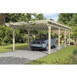 SKAN HOLZ Přístřešek na auto Emsland 404 x 846 cm přírodní – HobbyKompas.cz