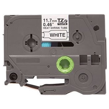 Kompatibilní páska s Brother HSe-231, 11,7mm x 1,5m, černý tisk / bílý podklad