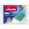 Drátěnka a houbička Vileda Glitzi Always Clean viskózní houba 2 ks