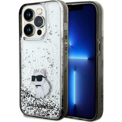 Karl lagerfeld KLHCP14LLKCNSK pro iPhone 14 Pro Liquid Glitter C transparentní