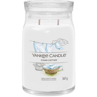 Yankee Candle Signature Clean Cotton 567 g – Zboží Mobilmania