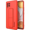 Pouzdro a kryt na mobilní telefon Samsung Wozinsky Kickstand Case silikonové pouzdro se stojánkem Samsung Galaxy A42 5G červené 5907769317286