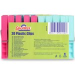 Spontex Kolíčky na prádlo plastové 20 ks – Sleviste.cz