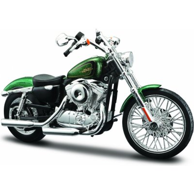 Maisto Harley Davidson 2013 XL 1200V Seventy Two zelená 1:12 – Zboží Mobilmania