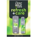 Dove Men Care Advanced antiperspirant 72h 150 ml + Extra Fresh sprchový gel na tělo a obličej 250 ml kosmetická sada – Sleviste.cz